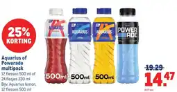 Makro Aquarius of Powerade multipack aanbieding