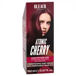 Kruidvat Bleach London Atomic Cherry Semipermanente Haarkleuring aanbieding