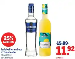 Makro Isolabella sambuca of limoncello aanbieding