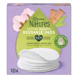 Kruidvat Kruidvat Natures Cotton-Bamboo Reusable Pads aanbieding