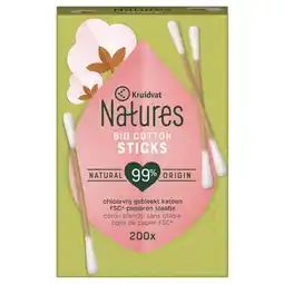 Kruidvat Kruidvat Bio Wattenstaafjes aanbieding