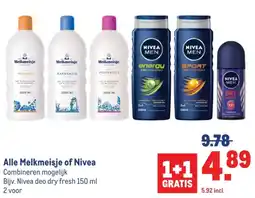 Makro Alle Melkmeisje of Nivea aanbieding