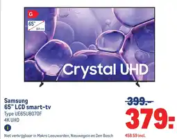 Makro Samsung 65" LCD smart-tv aanbieding