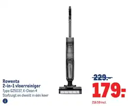 Makro Rowenta 2-in-1 vloerreiniger aanbieding