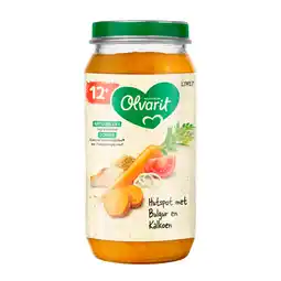 Kruidvat Nutricia Olvarit 12+M Hutspot met Bulgur en Kalkoen aanbieding