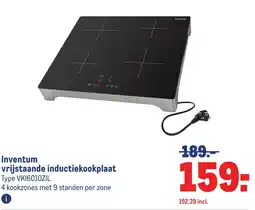 Makro Inventum vrijstaande inductiekookplaat aanbieding