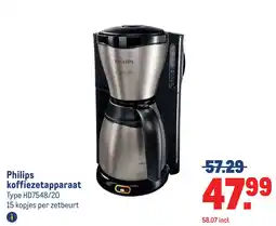 Makro Philips koffiezetapparaat aanbieding