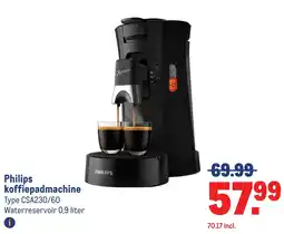 Makro Philips koffiepadmachine aanbieding