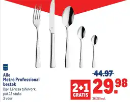 Makro Alle Metro Professional bestek aanbieding
