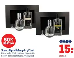Makro Scentchips olielamp in giftset aanbieding