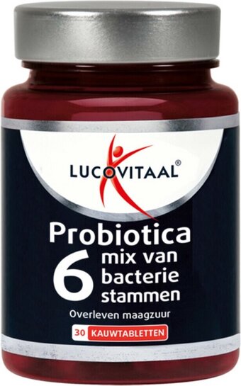 Bol.com Lucovitaal Probiotica Voedingssupplement - 30 Kauwtabletten aanbieding