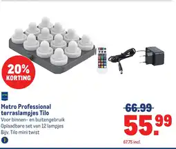 Makro Metro Professional terraslampjes Tilo aanbieding