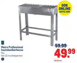 Makro Metro Professional houtskoolbarbecue aanbieding