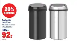 Makro Brabantia touch bin aanbieding