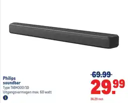 Makro Philips soundbar aanbieding