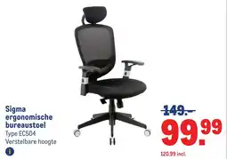 Makro Sigma ergonomische bureaustoel aanbieding