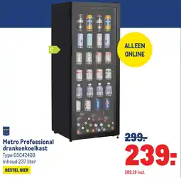Makro Metro Professional drankenkoelkast aanbieding
