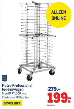 Makro Metro Professional bordenwagen aanbieding