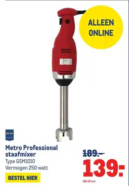 Makro Metro Professional staafmixer aanbieding