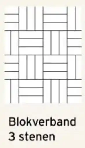 Blokverband 3 stenen