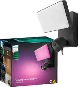 Coolblue Hue Secure Floodlight camera - zwart aanbieding