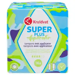 Kruidvat Kruidvat Super Plus Tampons met Applicator aanbieding