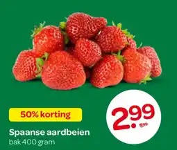 Spar Spaanse aardbeien aanbieding