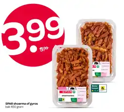 Spar SPAR shoarma of gyros aanbieding