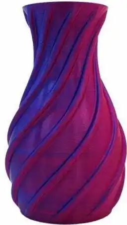 Intratuin Vaas 3D Singapore roze / paars D 18 H 29 cm aanbieding