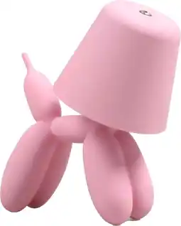 Intratuin Stoobz Design tafellamp Ballon Hond lichtroze 16 x 10 x 18 cm aanbieding