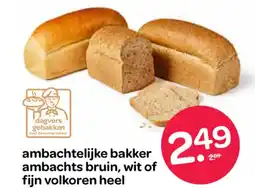 Spar ambachtelijke bakker ambachts bruin, wit of fijn volkoren heel aanbieding