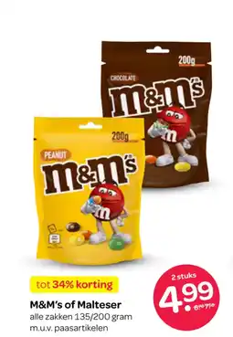 Spar M&M's of Malteser aanbieding
