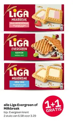 Spar Alle Liga Evergreen of Milkbreak aanbieding