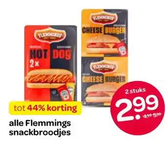 Spar Alle Flemmings snackbroodjes aanbieding