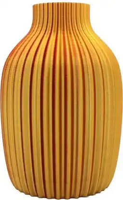 Intratuin Vaas 3D Sao Paulo geel / oranje D 16 H 24 cm aanbieding