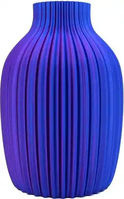 Intratuin Vaas 3D Sao Paulo blauw / paars D 16 H 24 cm aanbieding