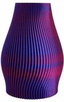 Intratuin Vaas 3D Chicago roze / paars D 14 H 20 cm aanbieding