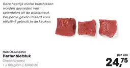 HANOS Hanos Selektie Hertenbiefstuk aanbieding
