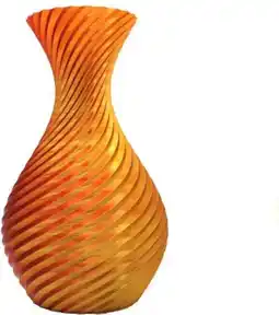 Intratuin Vaas 3D Kioto geel / oranje D 20 H 32 cm aanbieding