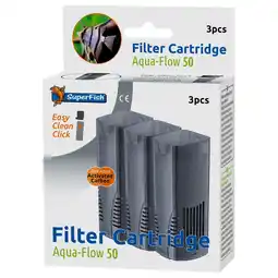 Pets Place Superfish Filtercassette Aqua-Flow 50 - Filters - 3 stuks aanbieding