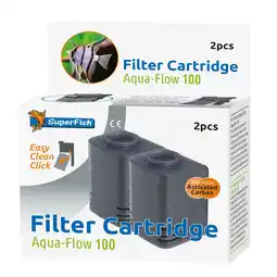 Pets Place Superfish Filtercassette Aqua-Flow 100 - Filters - 2 stuks aanbieding