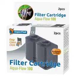 Pets Place Superfish Filtercassette Aqua-Flow 100 - Filters - 2 stuks aanbieding