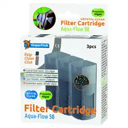 Pets Place Superfish Aquaflow 50 Filter Crystal Clear Cartridge - Filtermateriaal aanbieding