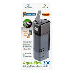 Pets Place Superfish Aquaflow 300 Dual Action Filter - Binnenfilters - 12.5x7x29 cm Zwart 250-540 l/h aanbieding