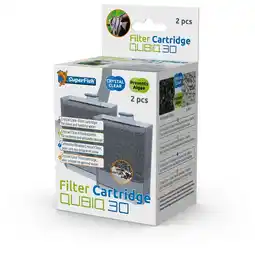 Pets Place Superfish Cartridge Qubiq 30 - Filtermateriaal - 2 stuks aanbieding
