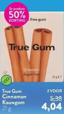 Holland & Barrett Cinnamon Kauwgom aanbieding