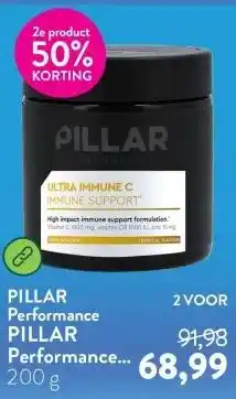 Holland & Barrett PILLAR Performance Ultra Immune C Immune Support Poeder Tropical aanbieding