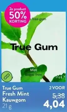 Holland & Barrett Fresh Mint Kauwgom aanbieding