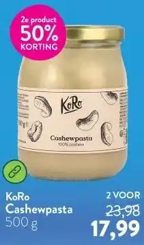 Holland & Barrett Cashewpasta aanbieding