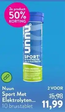 Holland & Barrett Sport Met Elektrolyten Citroen Limoen - 10 bruistabletten aanbieding